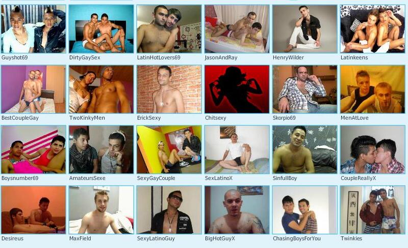 Straight men, gay hunks and homosexual couples on webcam
