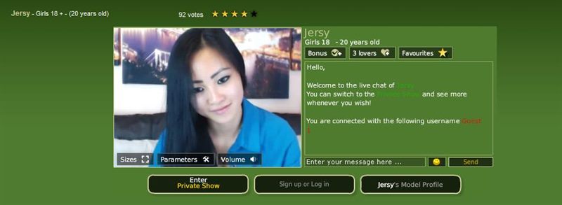 Slim and breathtaking Asian camgirl